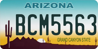 AZ license plate BCM5563