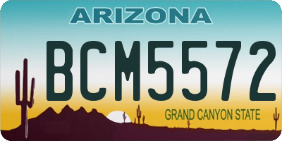 AZ license plate BCM5572