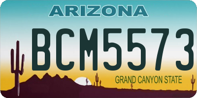 AZ license plate BCM5573