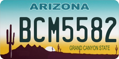 AZ license plate BCM5582