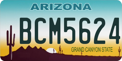 AZ license plate BCM5624