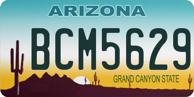 AZ license plate BCM5629