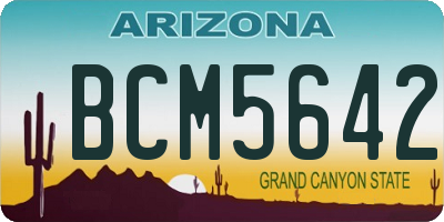 AZ license plate BCM5642