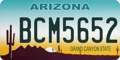 AZ license plate BCM5652