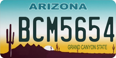 AZ license plate BCM5654