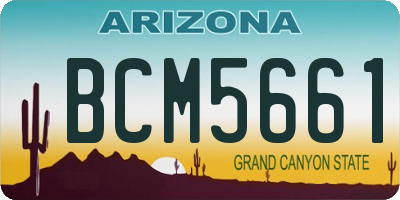 AZ license plate BCM5661