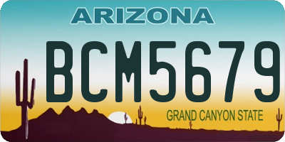 AZ license plate BCM5679