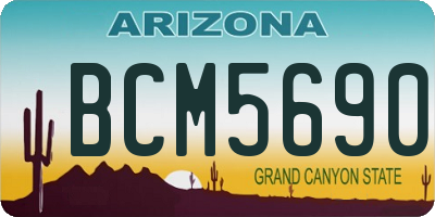 AZ license plate BCM5690