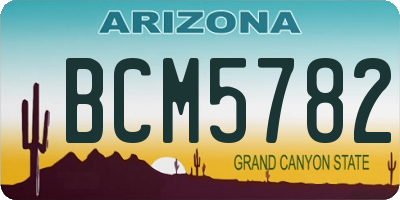 AZ license plate BCM5782