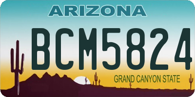 AZ license plate BCM5824