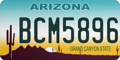 AZ license plate BCM5896