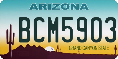 AZ license plate BCM5903