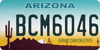 AZ license plate BCM6046