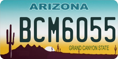 AZ license plate BCM6055