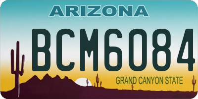 AZ license plate BCM6084