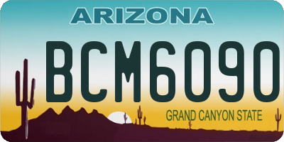 AZ license plate BCM6090