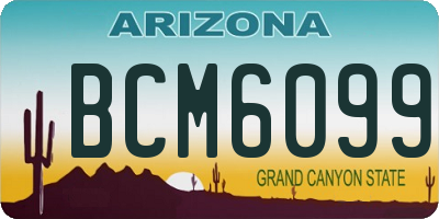 AZ license plate BCM6099