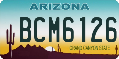 AZ license plate BCM6126