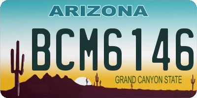 AZ license plate BCM6146