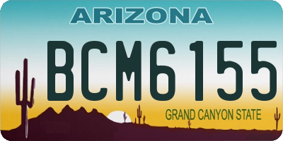 AZ license plate BCM6155