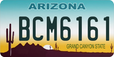 AZ license plate BCM6161