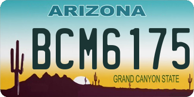 AZ license plate BCM6175