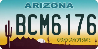 AZ license plate BCM6176