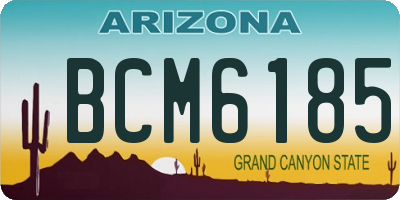 AZ license plate BCM6185