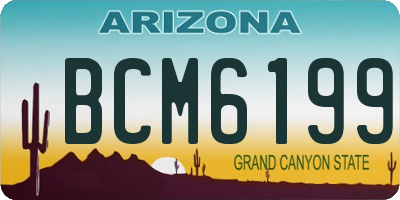 AZ license plate BCM6199