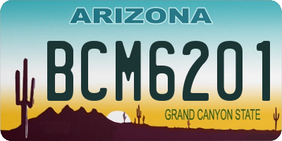 AZ license plate BCM6201