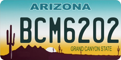 AZ license plate BCM6202