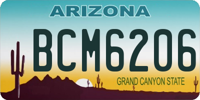 AZ license plate BCM6206