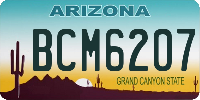 AZ license plate BCM6207