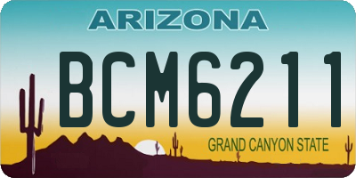 AZ license plate BCM6211