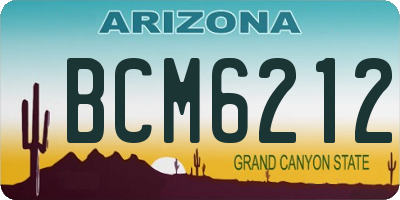 AZ license plate BCM6212