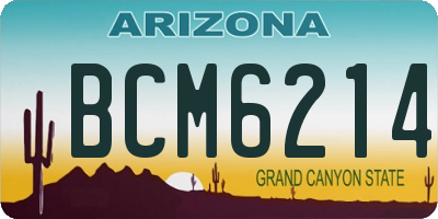 AZ license plate BCM6214