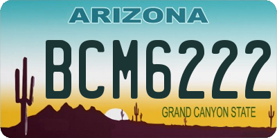 AZ license plate BCM6222