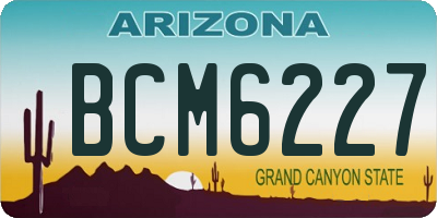 AZ license plate BCM6227