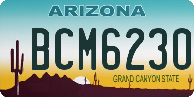 AZ license plate BCM6230