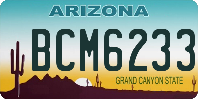 AZ license plate BCM6233