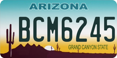 AZ license plate BCM6245