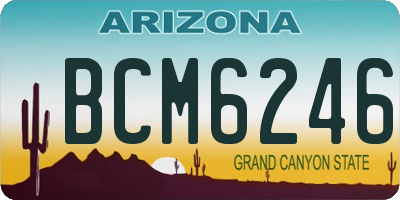 AZ license plate BCM6246