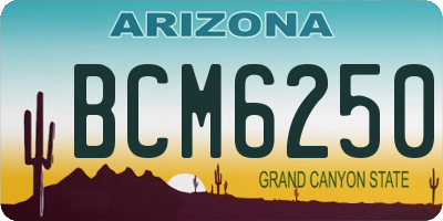 AZ license plate BCM6250