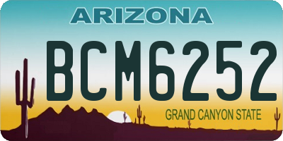 AZ license plate BCM6252