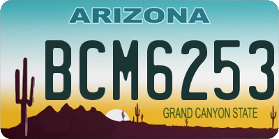 AZ license plate BCM6253