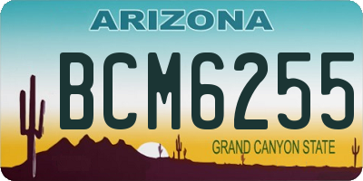 AZ license plate BCM6255