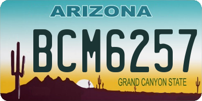 AZ license plate BCM6257