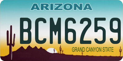 AZ license plate BCM6259