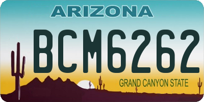 AZ license plate BCM6262