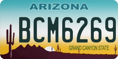 AZ license plate BCM6269